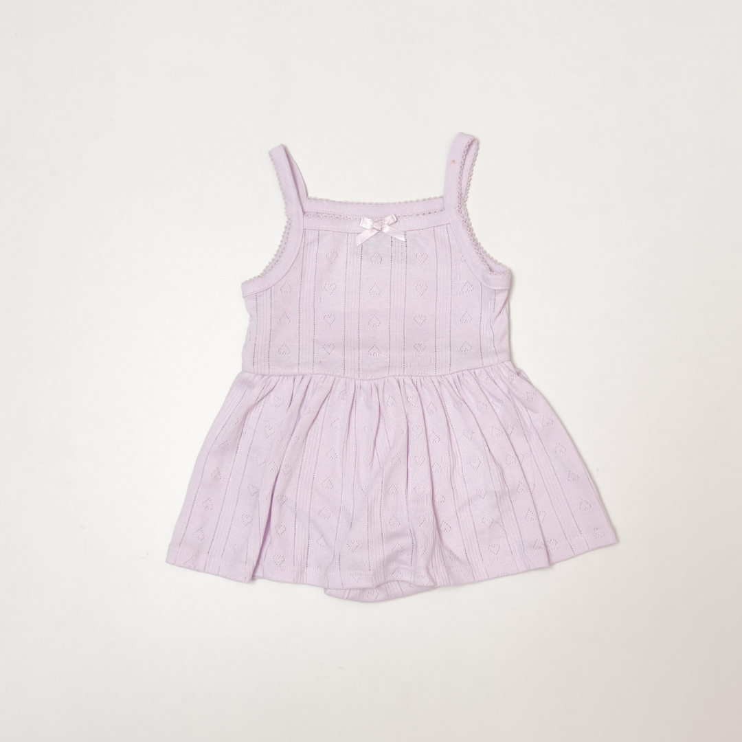 LAVENDER POINTELLE SUNSUIT