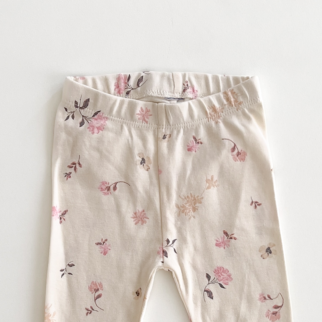 PINK FLORAL PRINTED PANTS