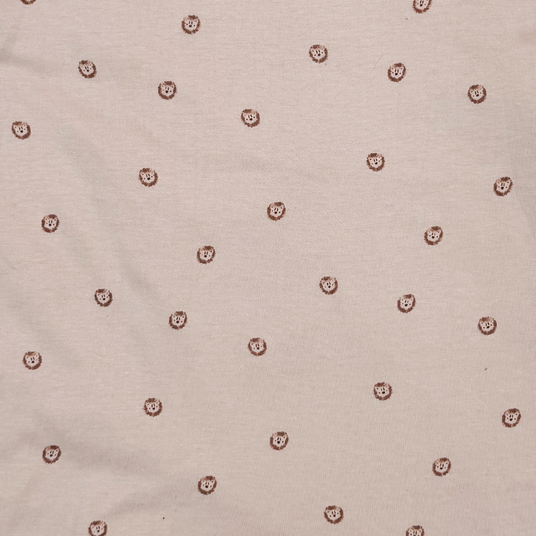 BROWN LION PRINTED SLEEPING BAG