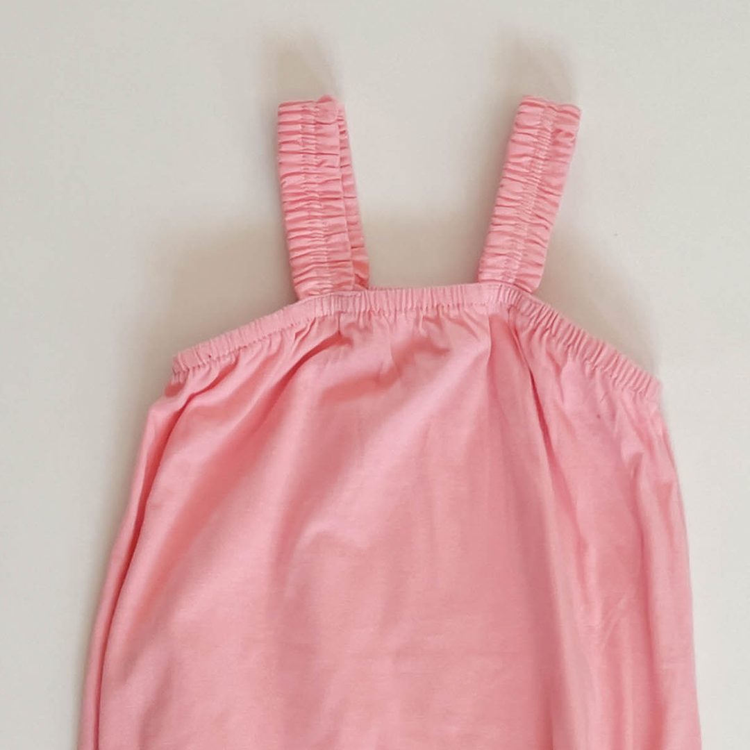 PINK PLAIN FANCY ONESIE