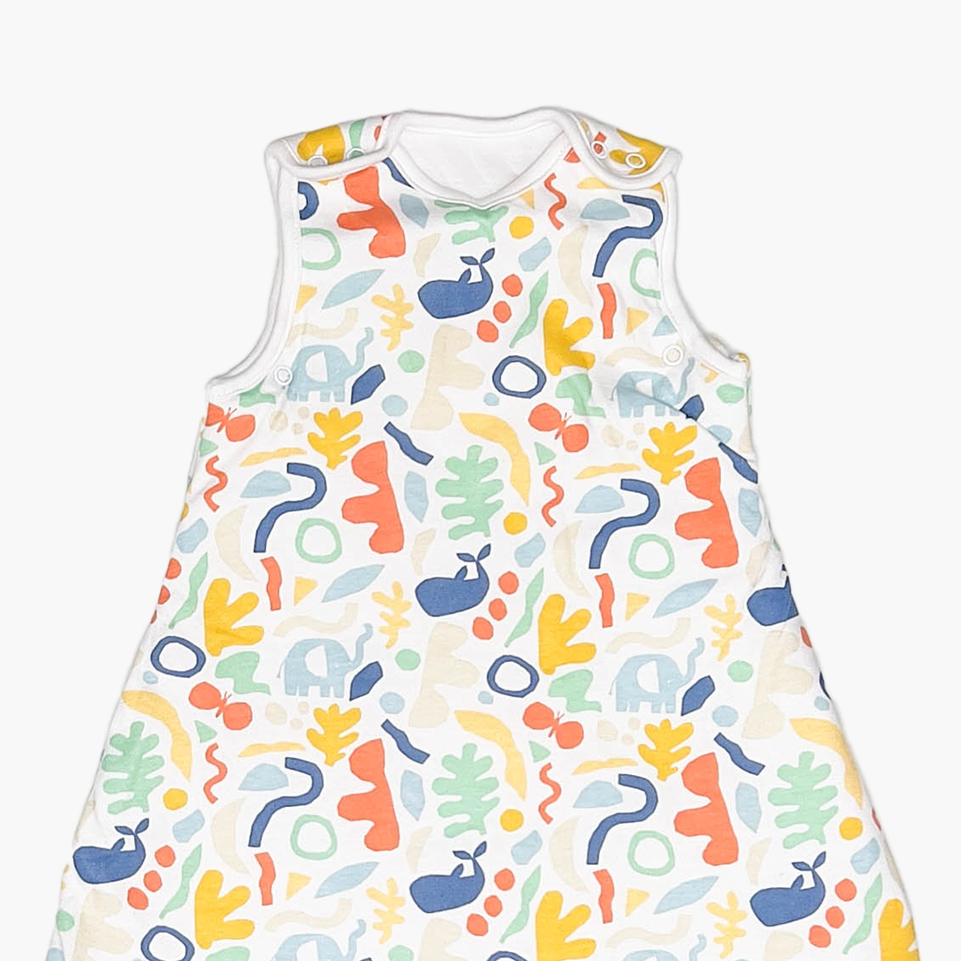 MULTICOLOURED PATTERNED SLEEPSUIT