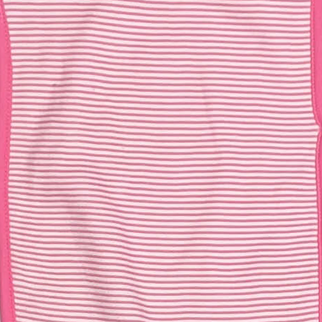 PINK STRIPED COTTON BURP CLOTH