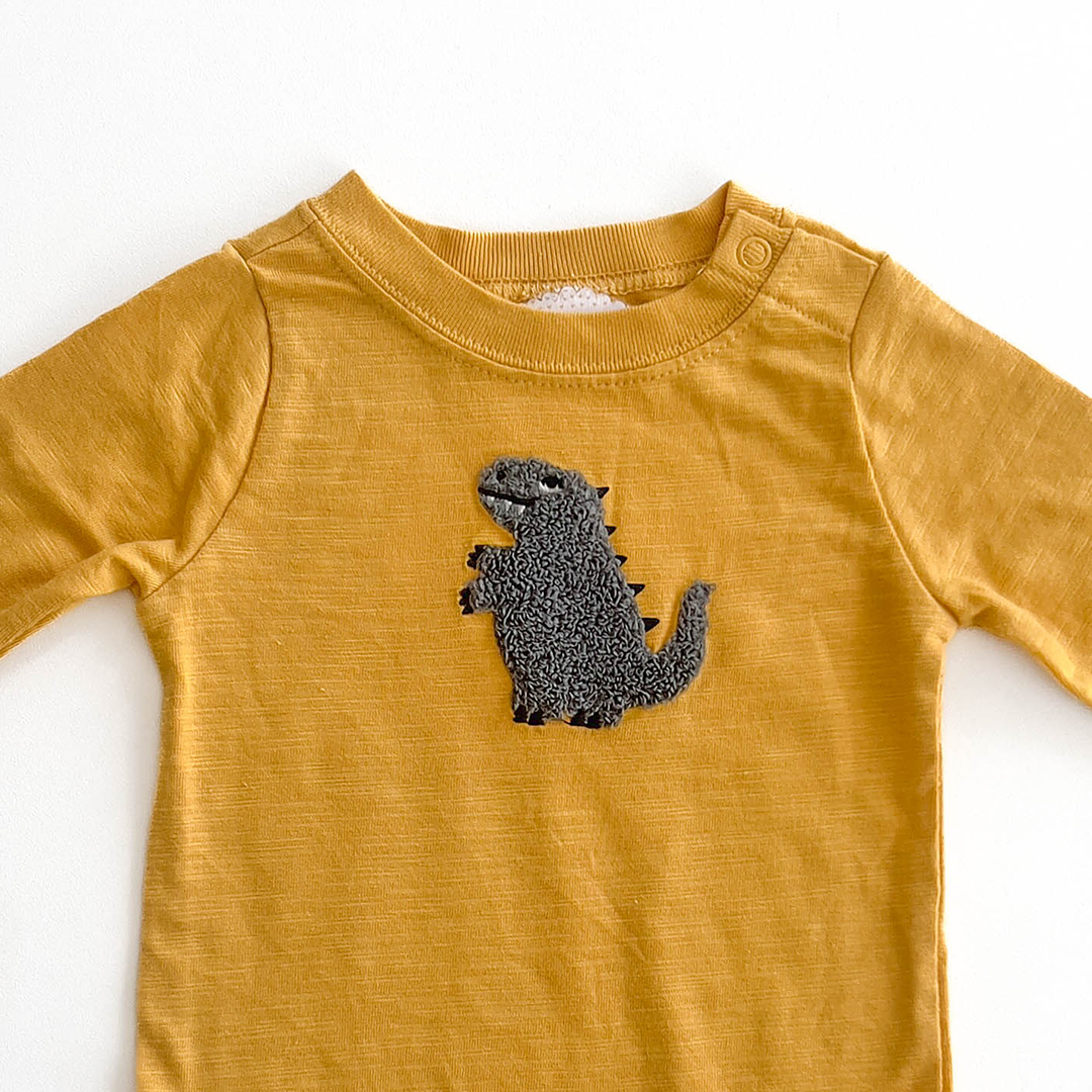 GARANIMALS YELLOW DINO ONESIE