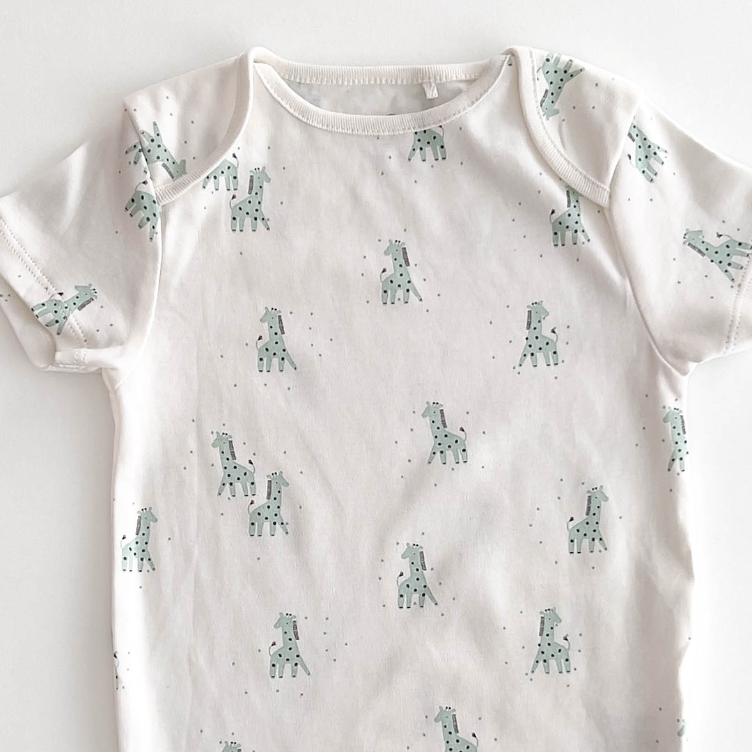 NEXT BABY GIRAFFE PRINT ONESIE