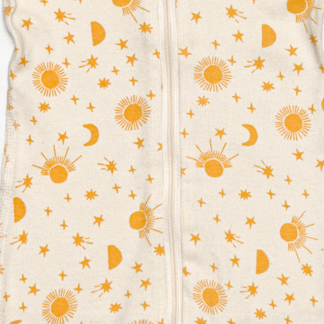 OFF WHITE SUN PRINTED ZIPPER ROMPER