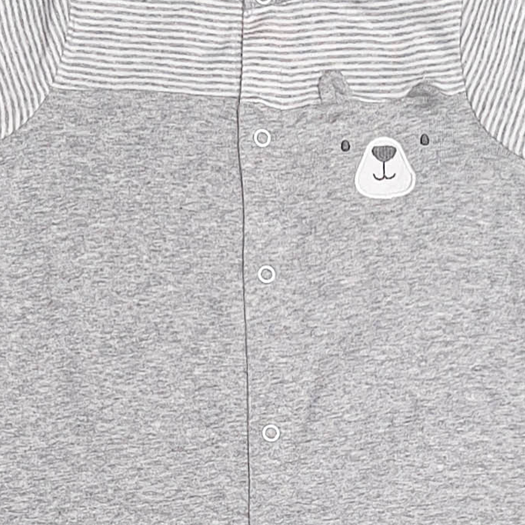 GREY STRIPPED JUMPSUIT