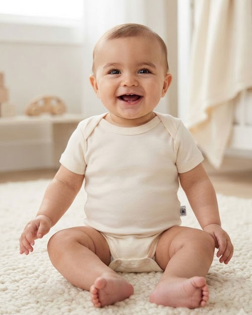 Off white plain onesie