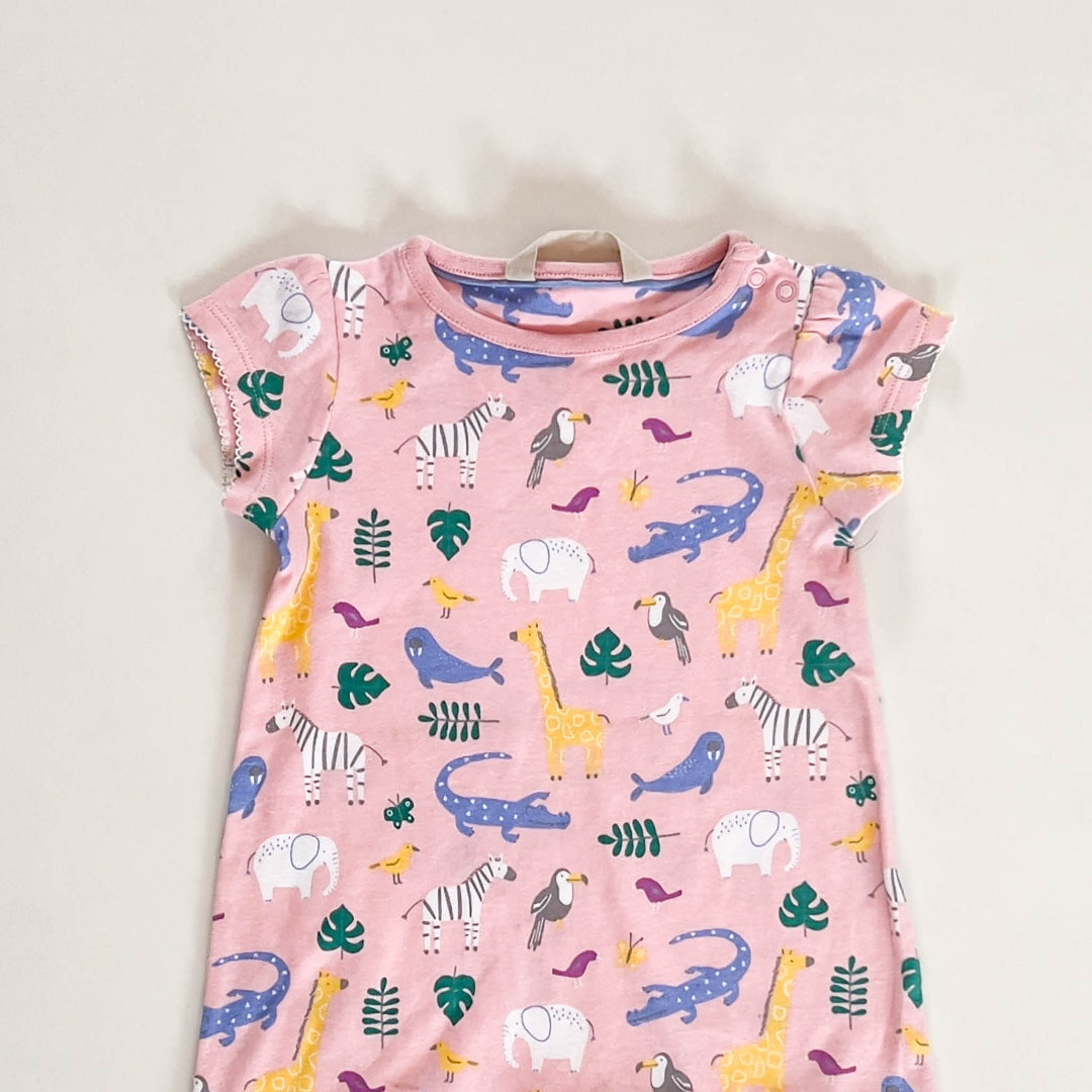 PINK PRINTED JUMPSUIT