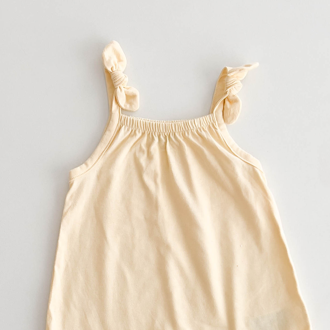 CREAM YELLOW PLAIN JUMPSUIT