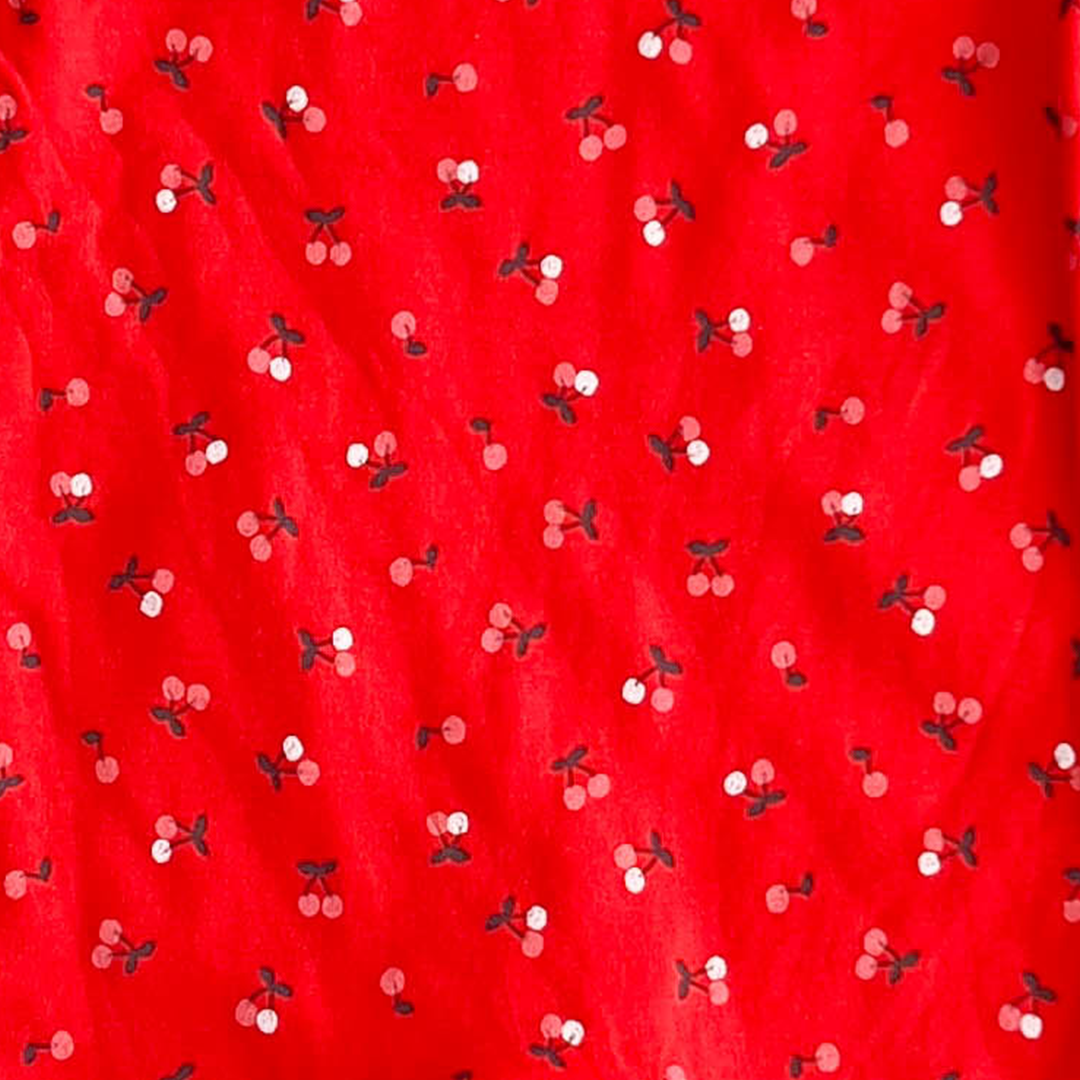 RED BERRY PRINTED ROMPER