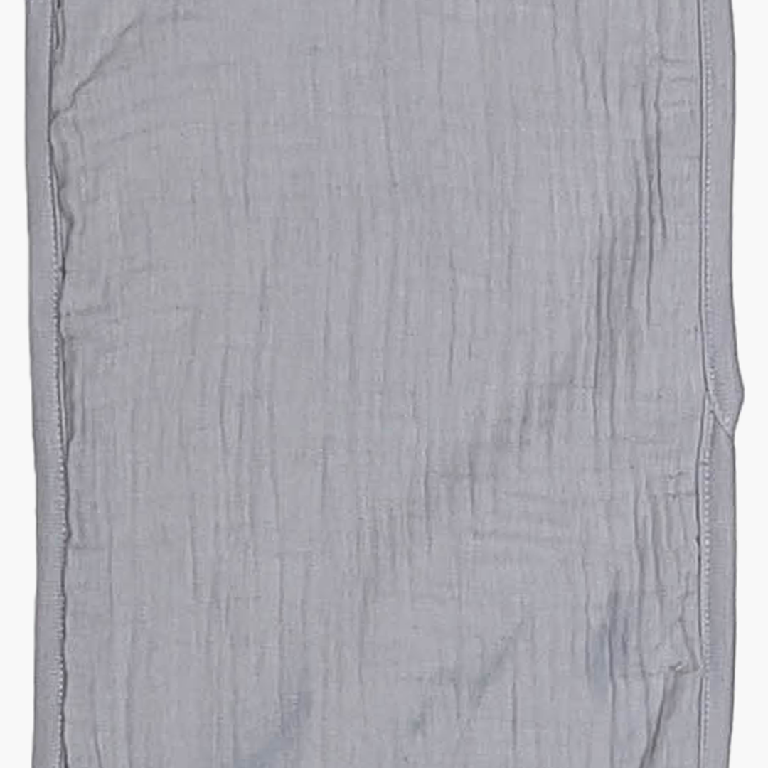GREY MUSLIN COTTON BURP CLOTH