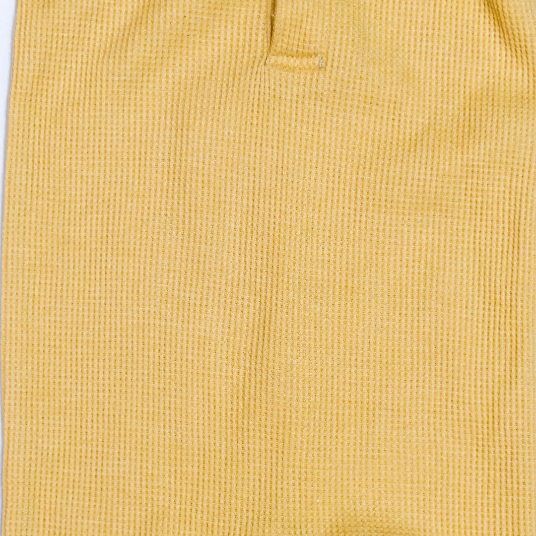 YELLOW KNITTED ROMPER