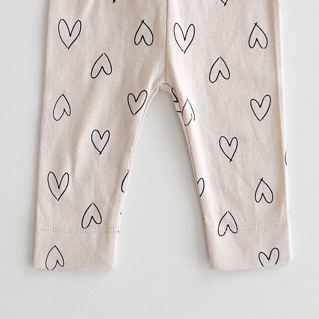 BEIGE LOVE COTTON PANTS