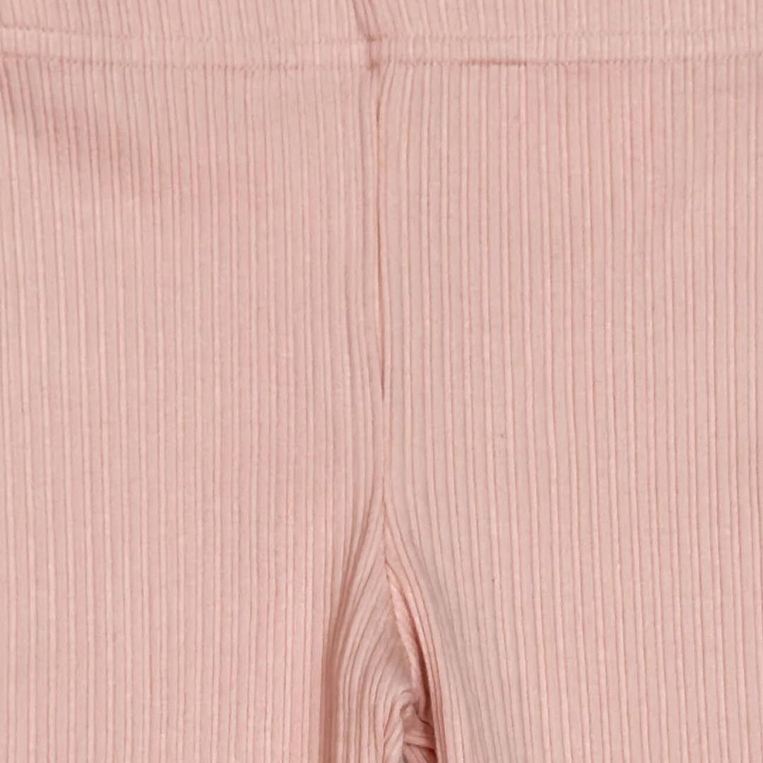 POWDER PINK RIBBED PANTS
