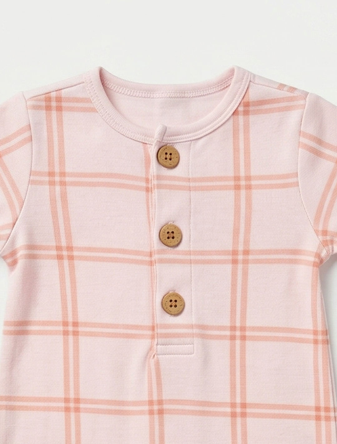 PASTEL PINK CHECK ROMPER