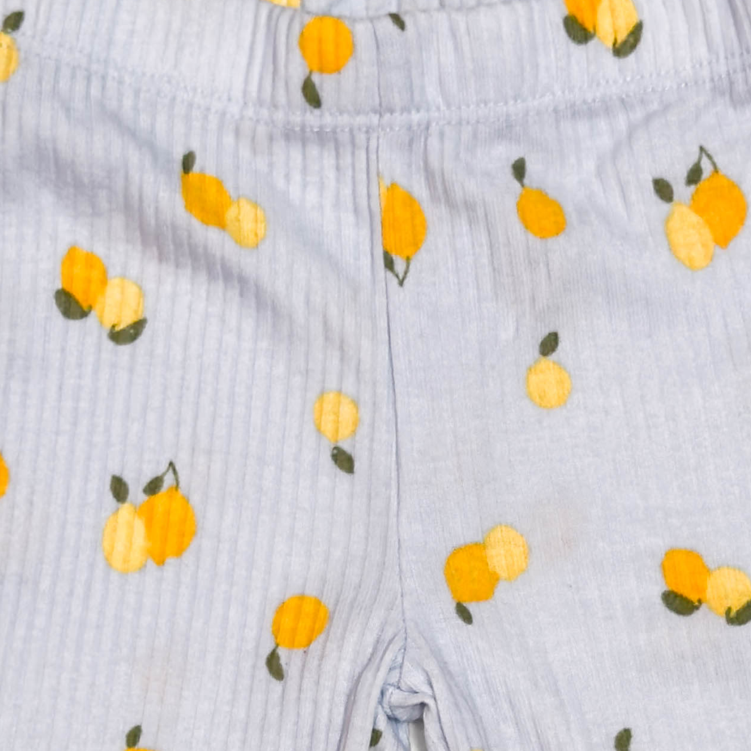 BLUE LEMONADE RIBBED PANTS