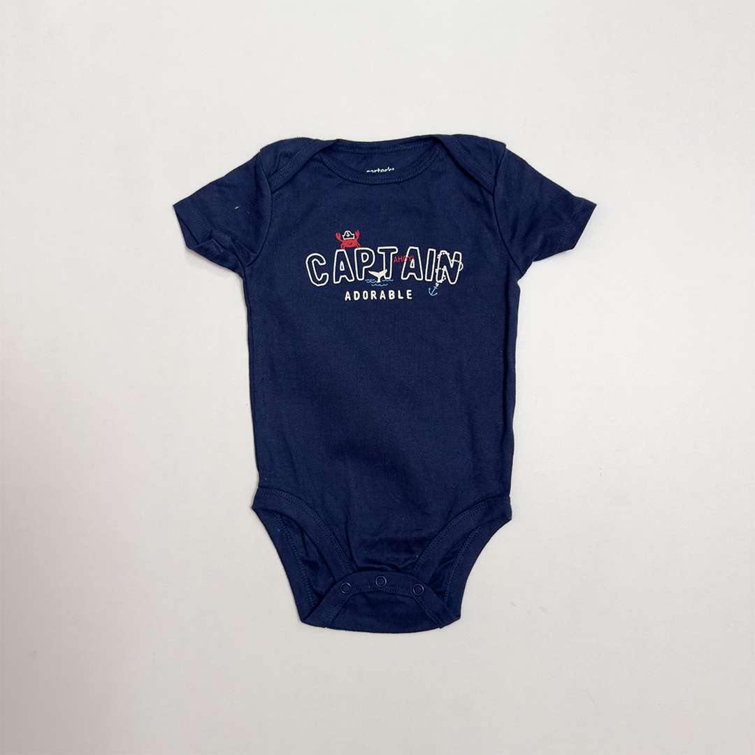 NAVY BLUE CAPTAIN ONESIE