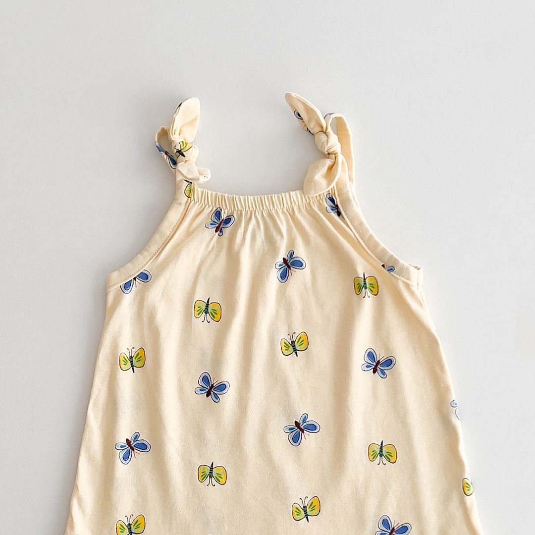 BUTTERFLY PATTERNED FANCY JUMPSUIT