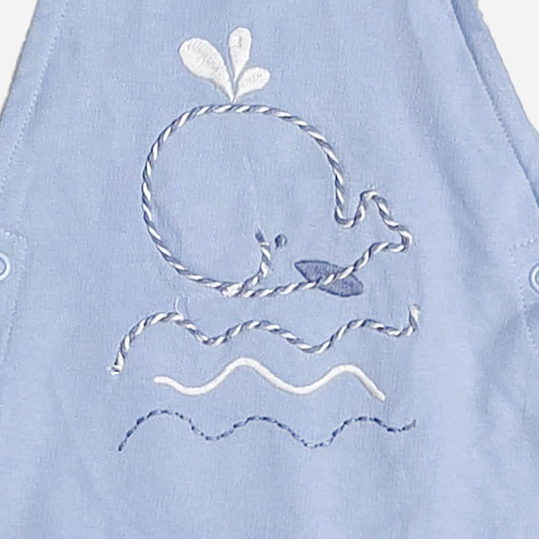 BLUE PRINTED DUNGAREE