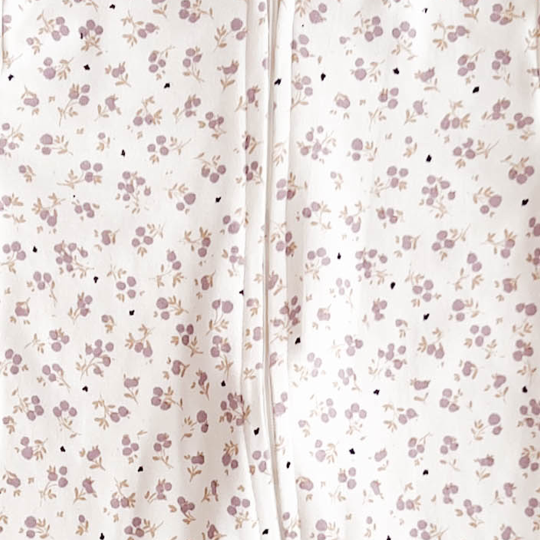 PURPLE FLORAL SLEEPSUIT