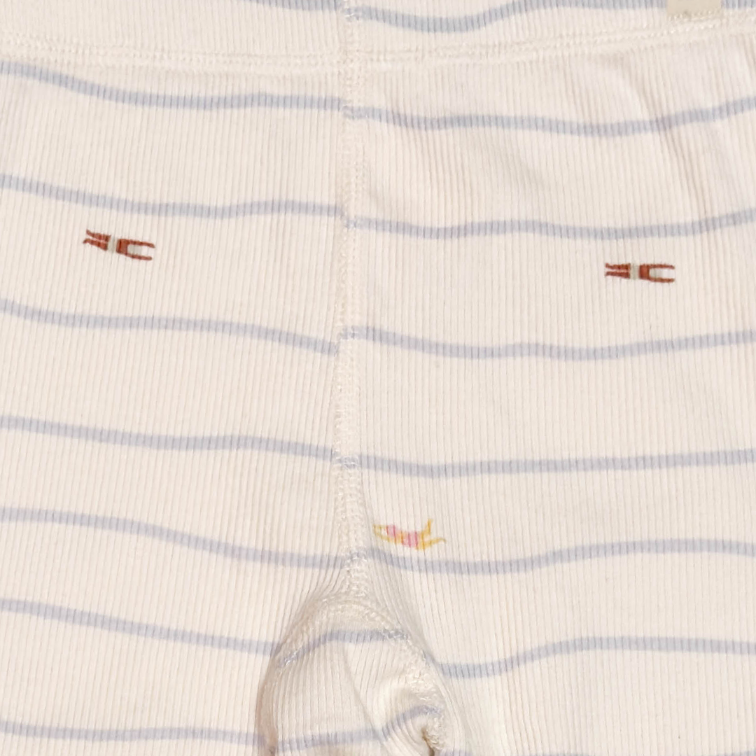 OFF WHITE RIBBED STRIPED PANT
