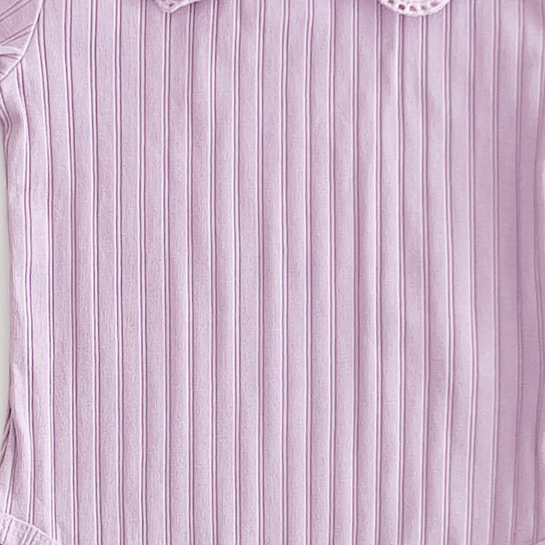 LAVENDER RIBBED ONESIE