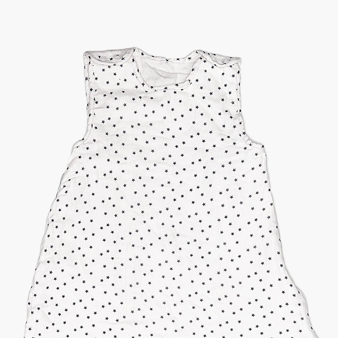 WHITE STAR PRINTED MUSLIN SLEEPING BAG