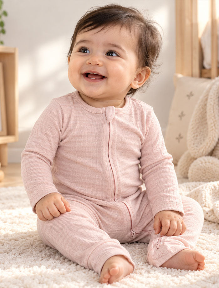 Baby pink viscous romper
