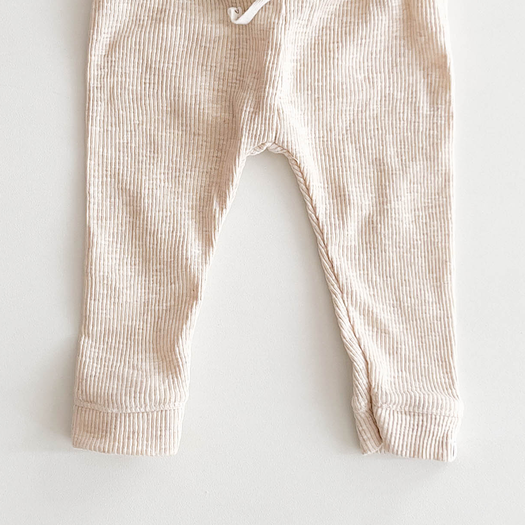 OFF WHITE RIBBED PANTS