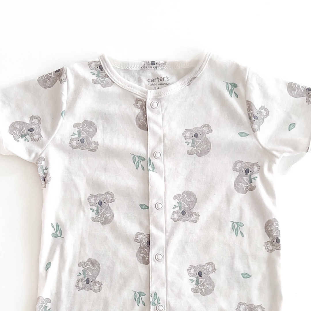 CARTER'S WHITE PRINTED JUMPSUIT