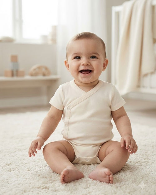 Off white wrapover onesie