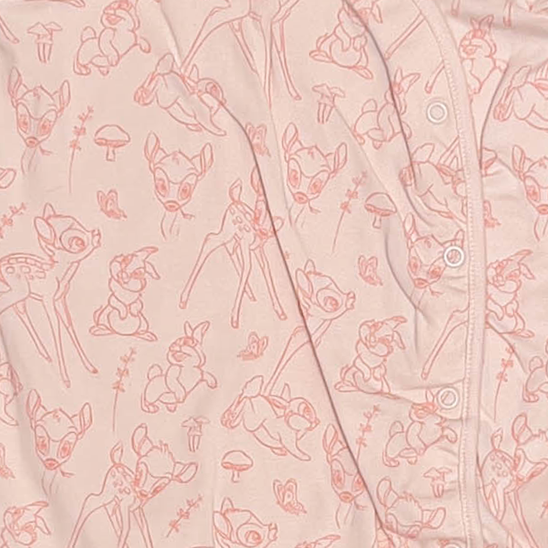PINK BAMBI PATTERNED JUMPSUIT