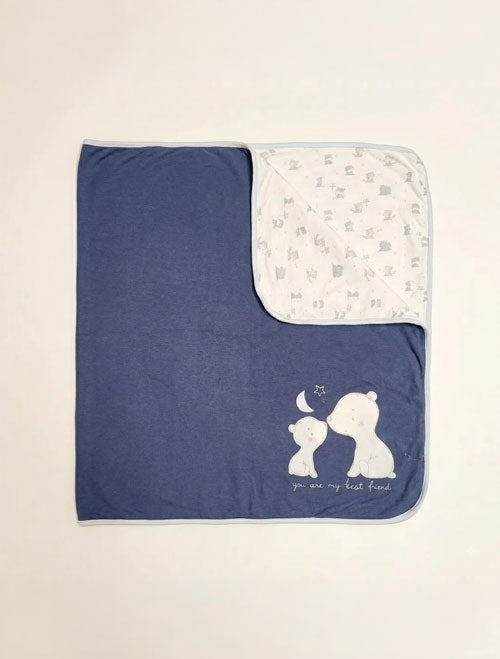 BLUE AND WHITE DOUBLE SIDE SWADDLE