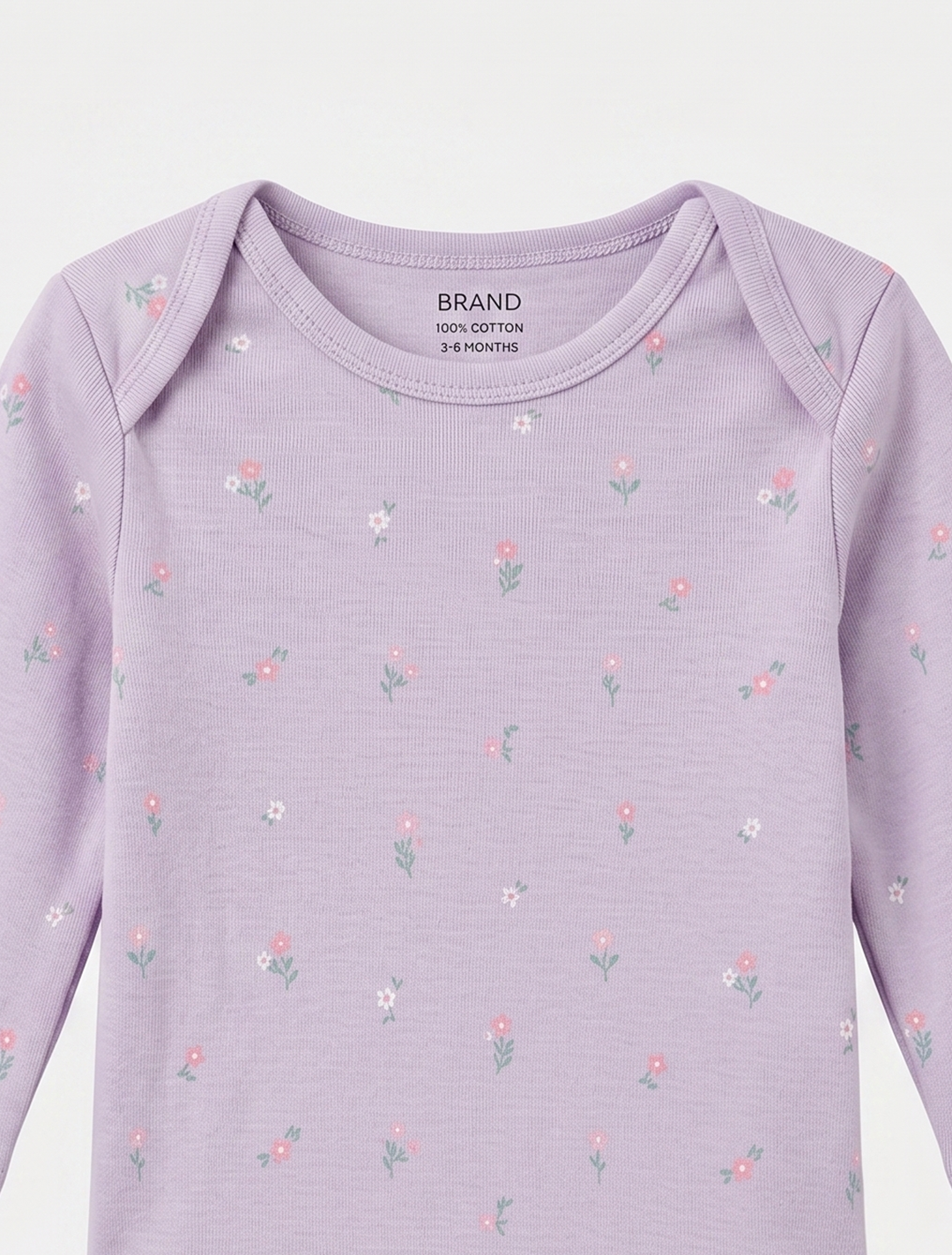 LAVENDER FLORAL PRINTED ONESIES