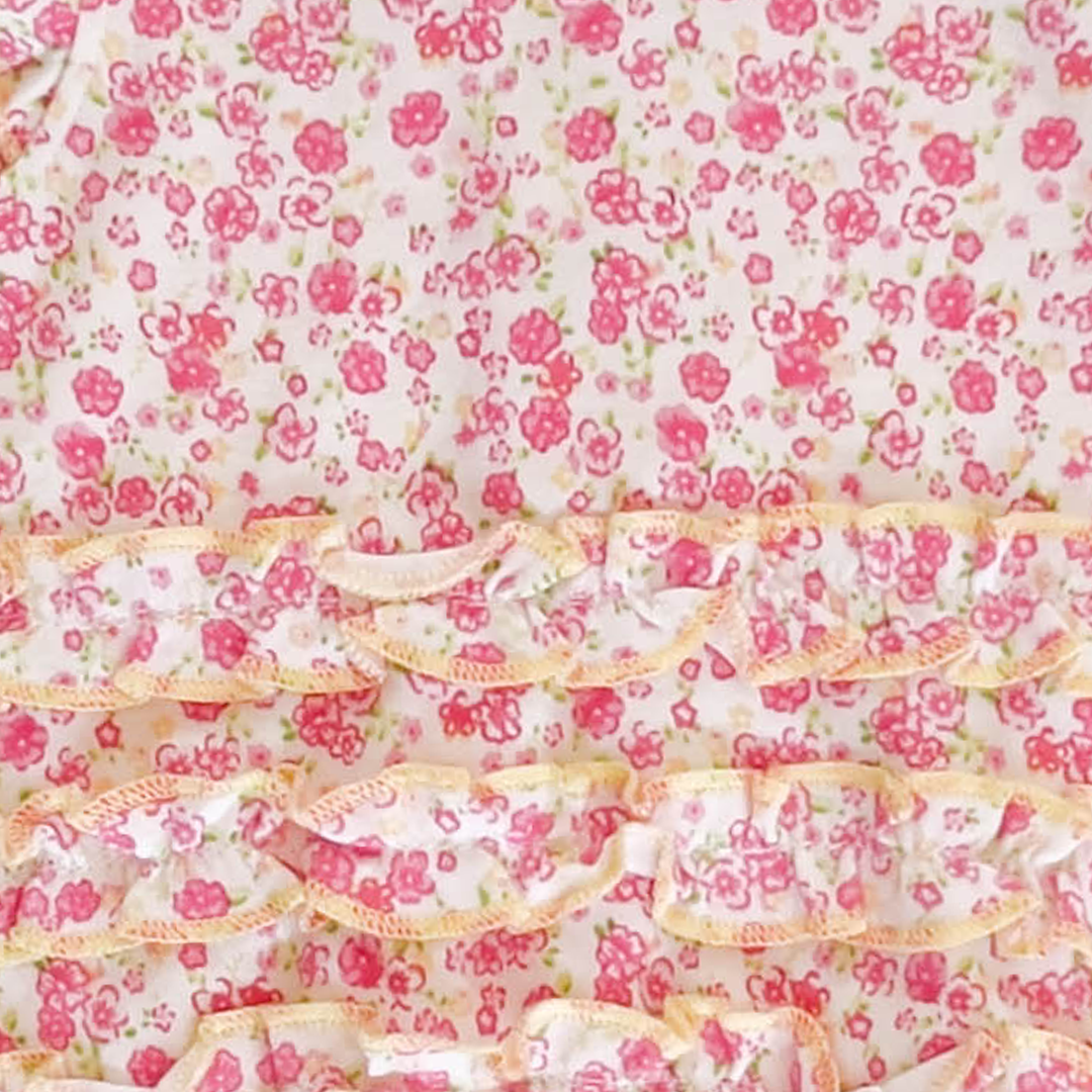 PINK FLORAL ONESIE