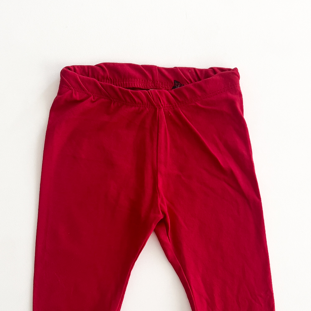 H&M RED COTTON PANTS