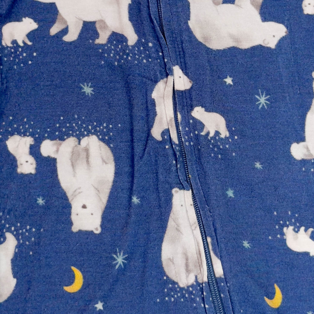 BLUE BEAR PRINTED VISCOUS JUMPSUIT