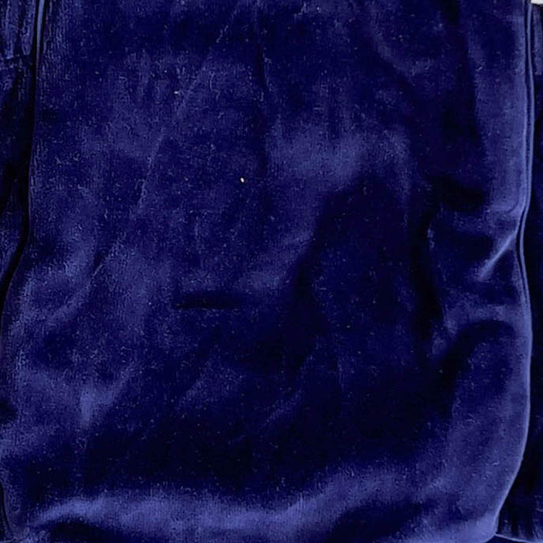 NAVY BLUE VELVET DUNGAREE