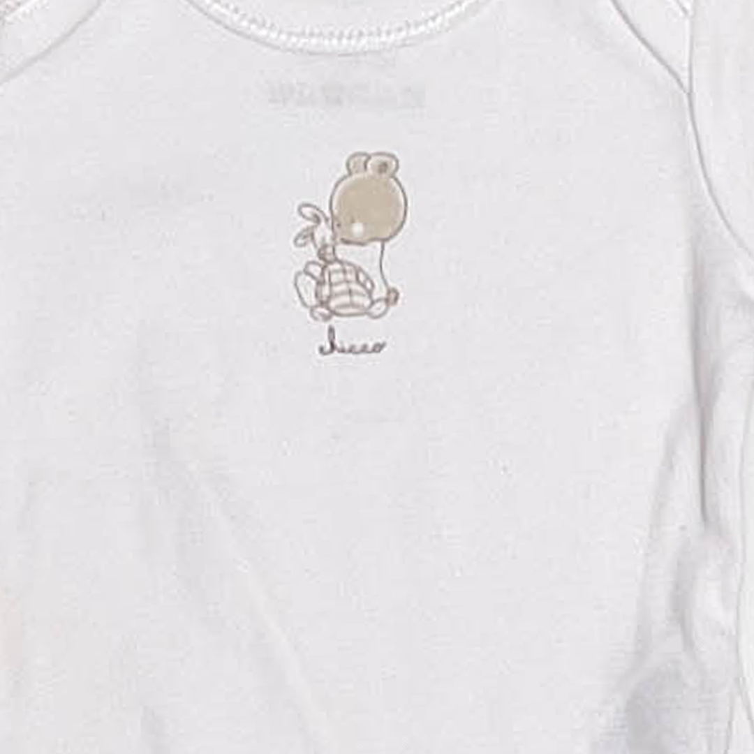 WHITE CHICCCO PRINTED ONESIE