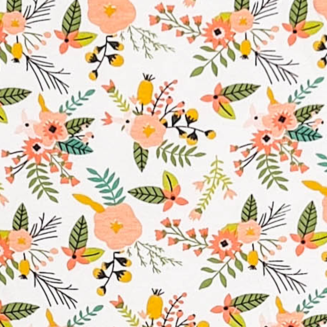 FLORAL PATTERNED BURP CLOTH