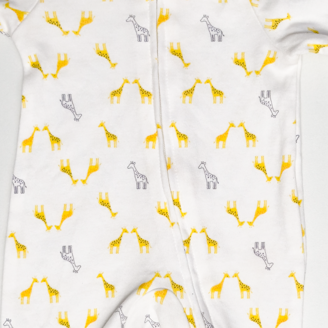 YELLOW GIRAFFE SLEEPSUIT