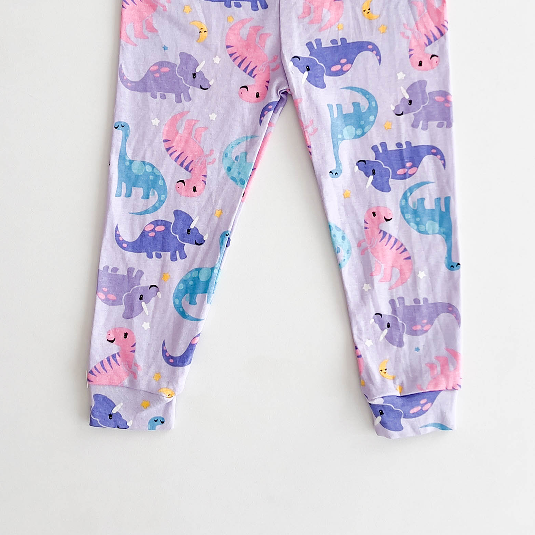 PURPLE DINOSAUR PATTERNED PANTS