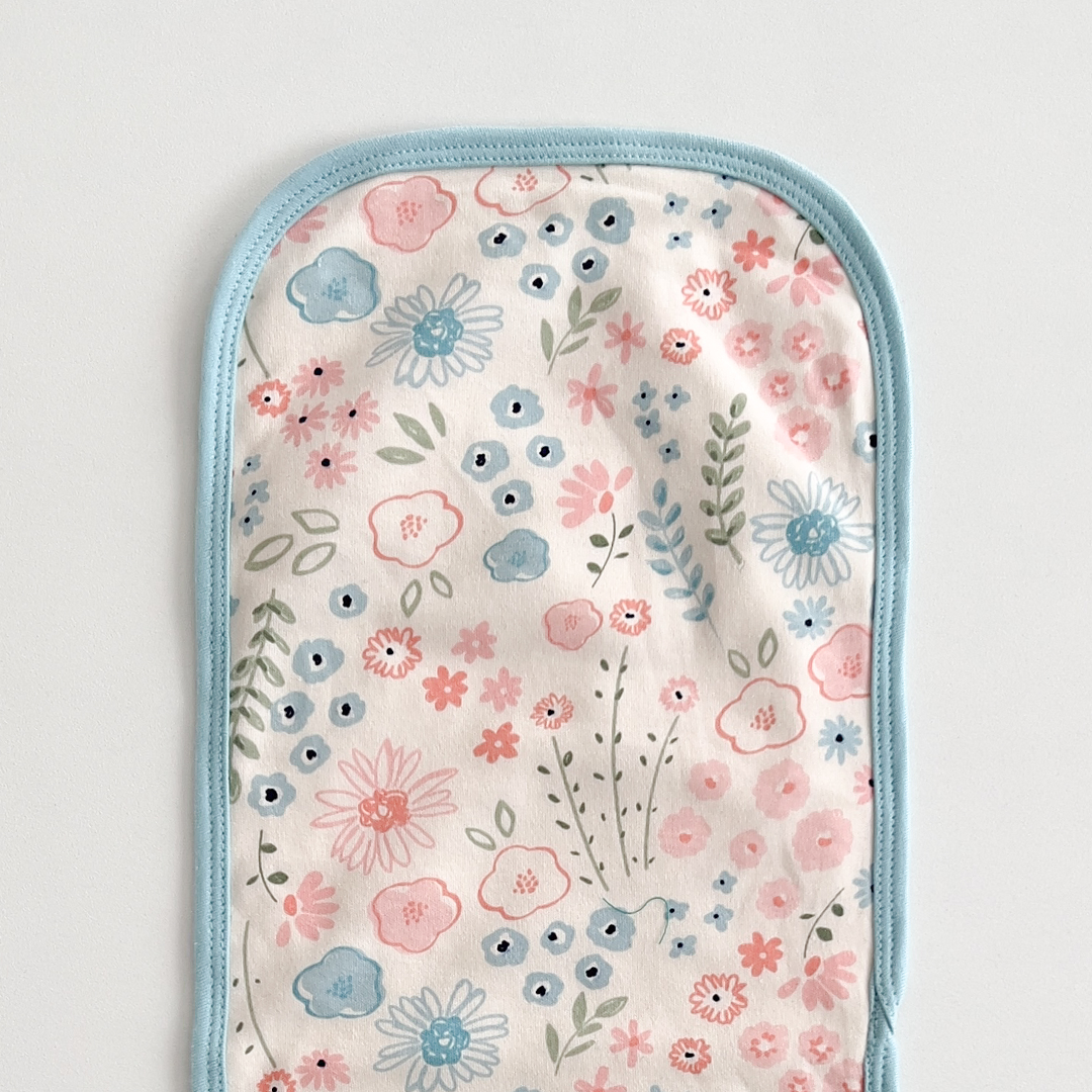 FLORAL PATTERED BURP CLOTH