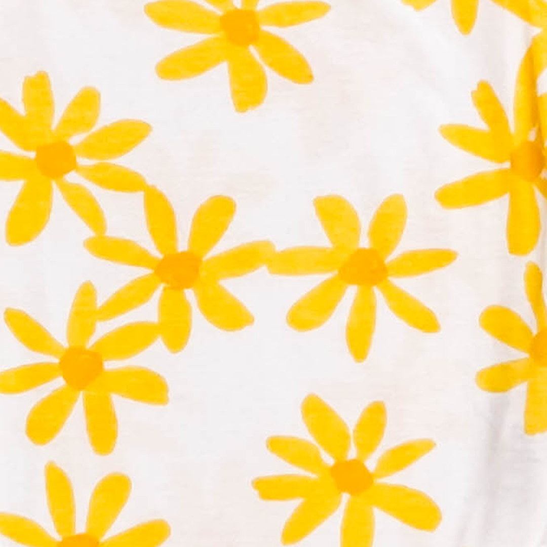 YELLOW FLORAL ONESIE
