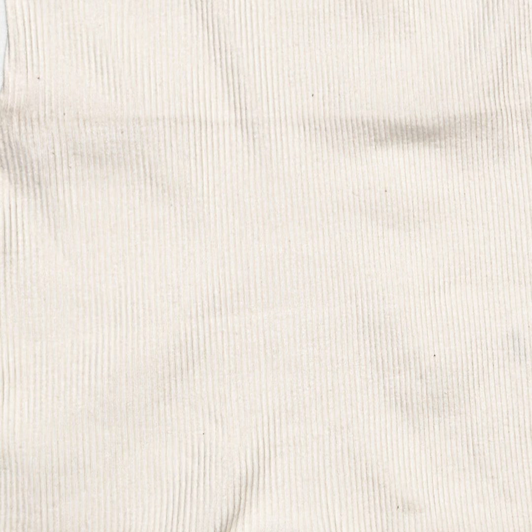 WHITE RIBBED SLEEVELESS ROMPER