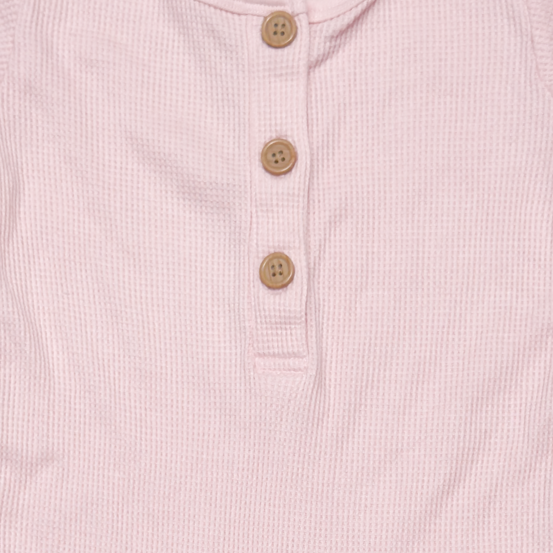 BABY PINK KNITTED ROMPER