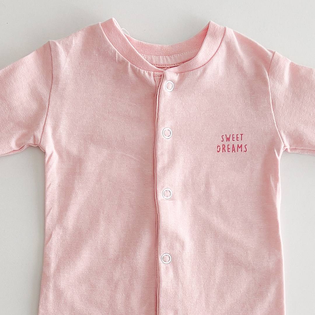 BABY PINK SLEEPSUIT