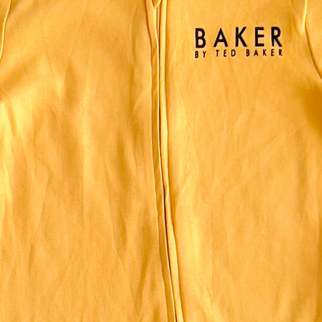 MUSTARD YELLOW PLAIN ZIPPER ROMPER