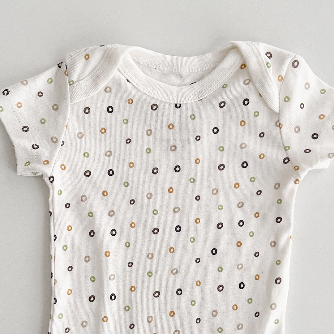 dot patterned onesie