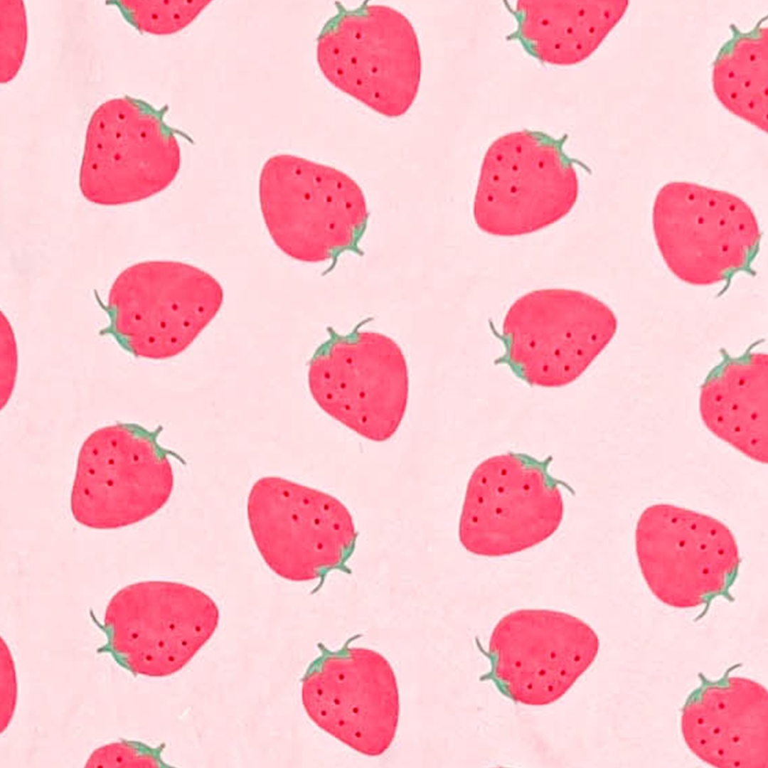 PINK STRAWBERRY PRINTED JUMPSUIT